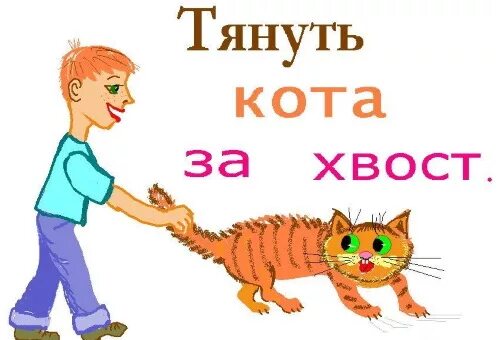 Фразеологизм тянуть кота за хвост. Фразеологизм тянуть кота за хвост