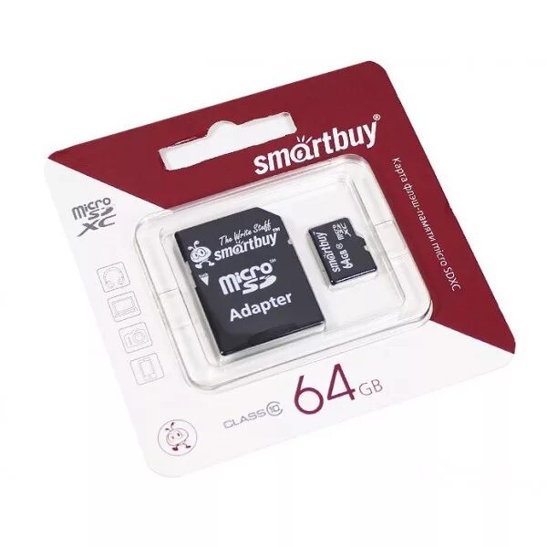 Карта памяти SMARTBUY MICROSDXC class 10 64gb + SD Adapter. Smart buy карта пам. MICROSDXC 64gb class10 UHS-1 (С адаптером SD) (sb64gbsdcl10-01), шт. Карта памяти SMARTBUY MICROSDXC 64 ГБ. Smart buy 64gb Micro SDXC class 10 + SD адаптер.