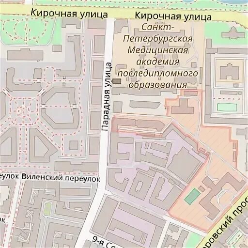 Мечникова на карте спб