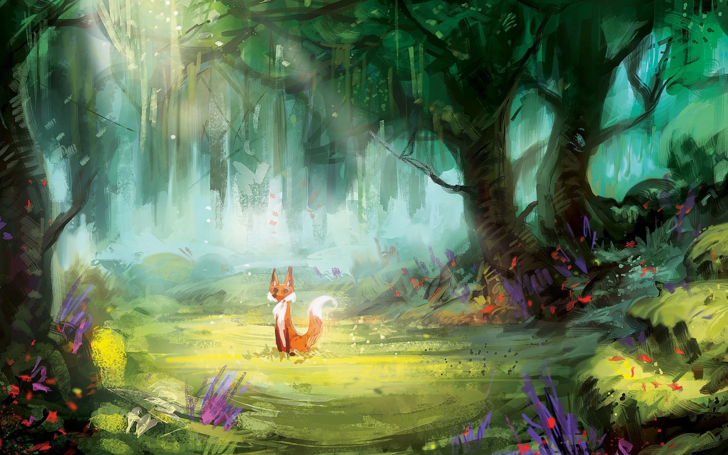 Фон лес для детей. Солнечный пейзаж. Королевство леса. Утро в лесу. Добрый лес 3.