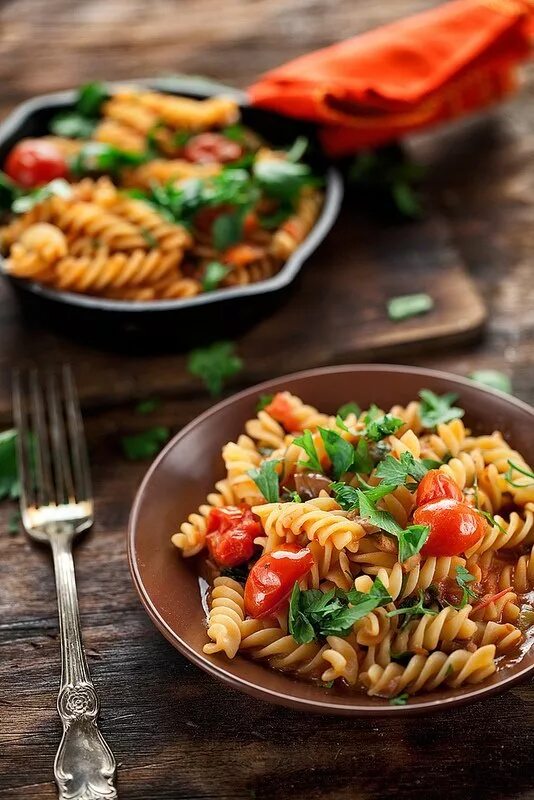 It s very tasty. Макароны фузилли Тоскана. Красивые блюда. Красивая еда. Вкусный обед.