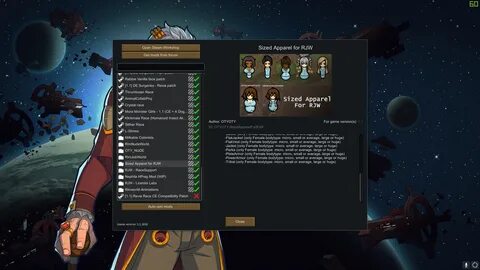 I downloaded the newsest rimjobworld and alien races. 