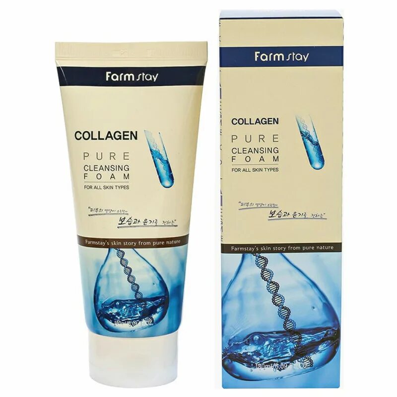 Farmstay Collagen Pure Cleansing Foam 180 мл. Пенки умывалки от фарм стей для лица 180 мл. Пенка для умывания фарм стей 180мл. Пенка для умывания Farm stay с центеллой, 180мл.