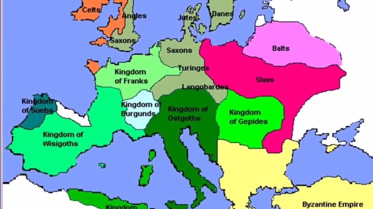 5 европейских областей. Карта Европы в средние века. Celtic Tribes Map. Карта расселения германцев в 8 веке. Варварские королевства.