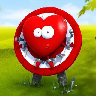 Heart on the target 
