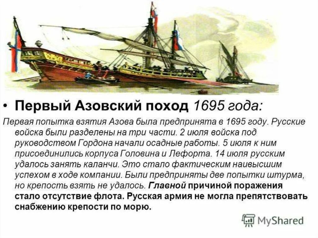 Неудача первого азовского похода. Неудача первого азовского похода