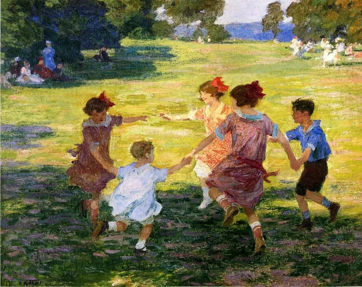 Henri Potthast картины. Edward Henry Potthast картины.