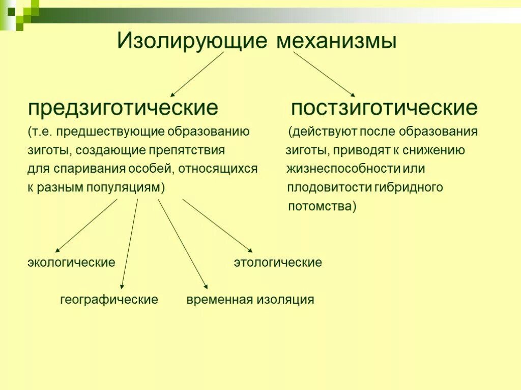 Результат ослабления репродуктивной изоляции между видами. Изолирующие механизмы схема. Предзиготические изолирующие механизмы. Изолирующие механизмы таблица 11 класс. Типы изолирующих механизмов.