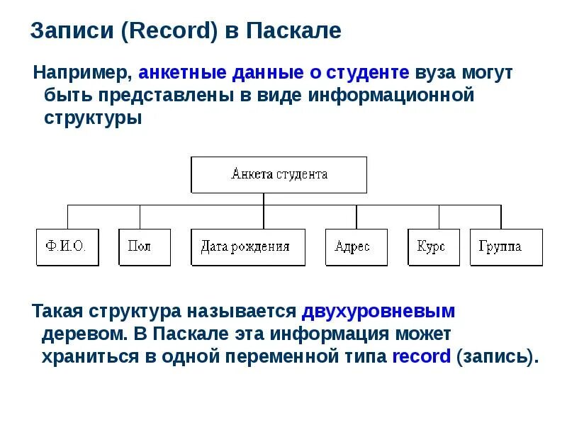 Структура языка программирования Паскаль. Тип данных запись в Паскале. Структуры данных Паскаль. Структура записи Паскаль. 8 запись информации это