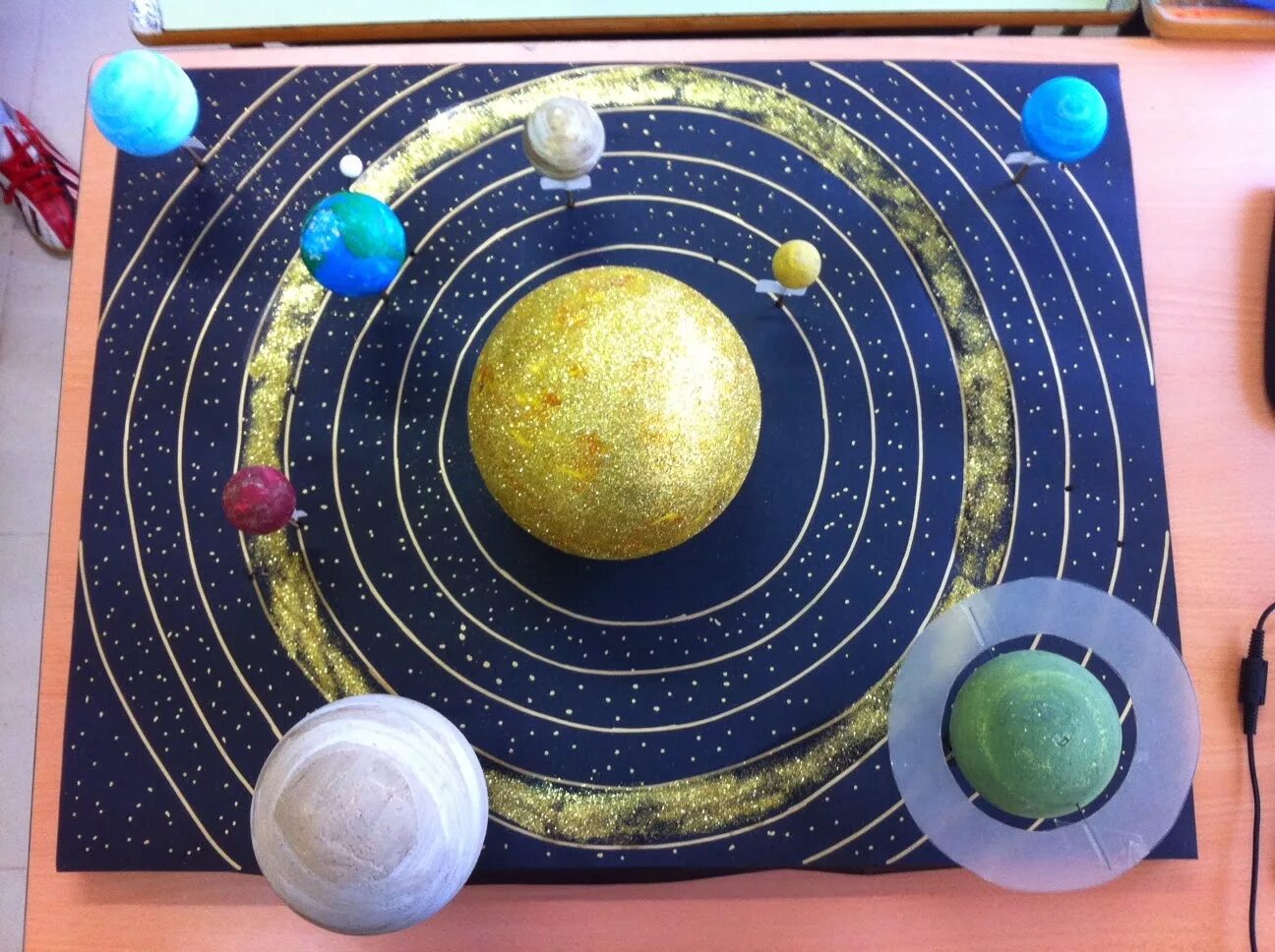 Детский макет солнечной системы