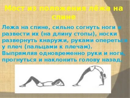 Мост лежа