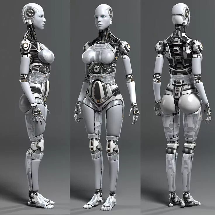 Андроид 3d модели. Робот андроид концепт. робот андроид референс. фигурки в стиле киберпанк. кибер тело женское.