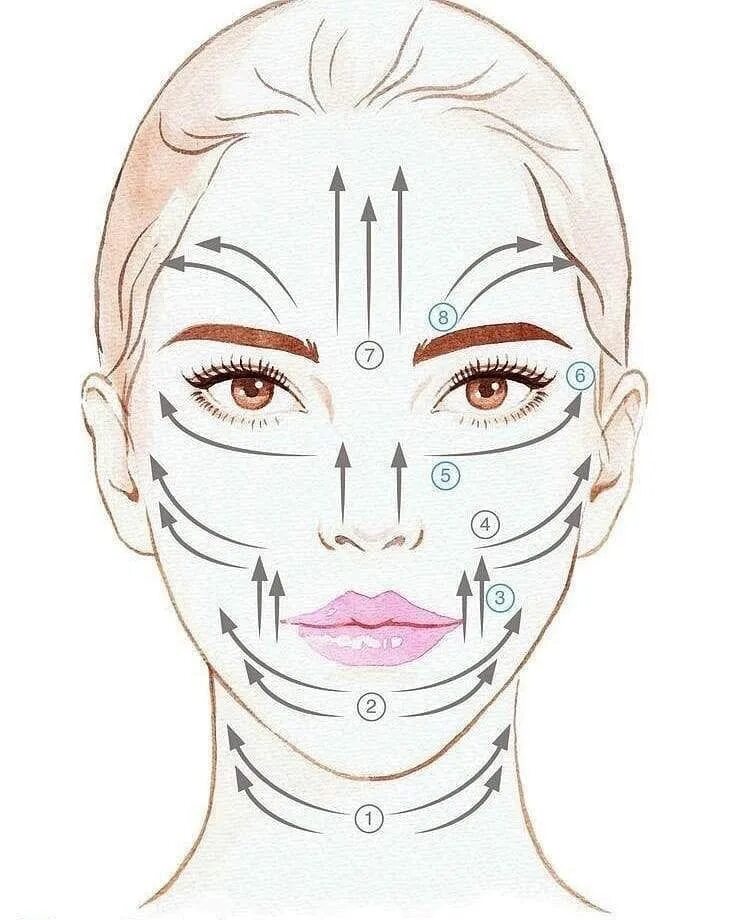 Классический лимфодренажный. Массажные линии на лице для массажа Гуаша. Массажные линии лица для роллера Гуаша. Массажные линии лица схема. Роллер Гуаша для лица техника.