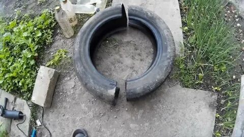 Режем покрышку