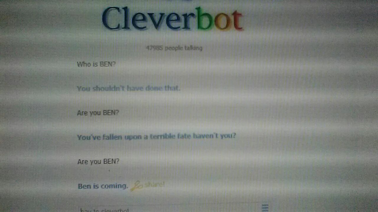 Clever bot. Clever bot