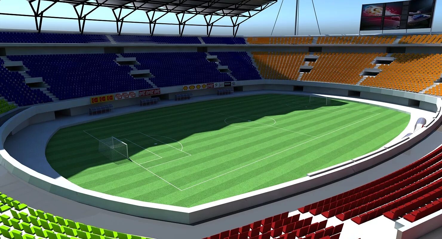 3ds Max Football Stadium. Bucheon Stadium. Стадион Рошаль 3д. Bunyodkor Stadium 3d model.