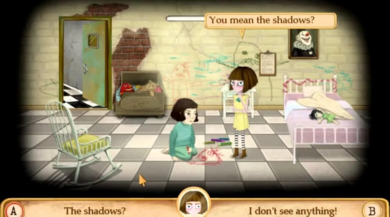 Прохождение 4 главы френ. Fran bow 1 глава. френ боу комнаты психушки. френ боу сбегает из психушки. fran bow меню.