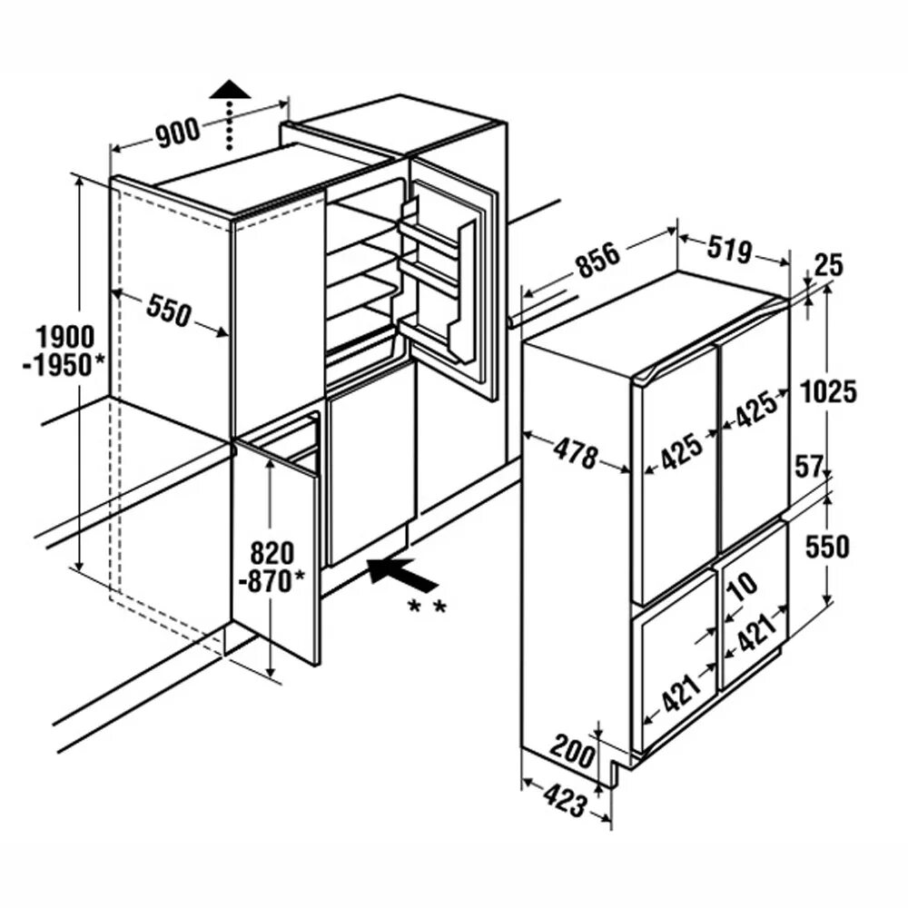 Встраиваемый холодильник размеры встраивания. Встраиваемый холодильник Kuppersbusch FKG 9500.0 I. Встраиваемый холодильник Kuppersbusch Ike 4580-1-4 t. Kuppersbusch холодильник Side by Side. Холодильник Kuppersbusch FKG 8310.0I.