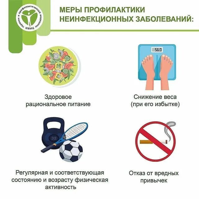 осуществление профилактики неинфекционных заболеваний
