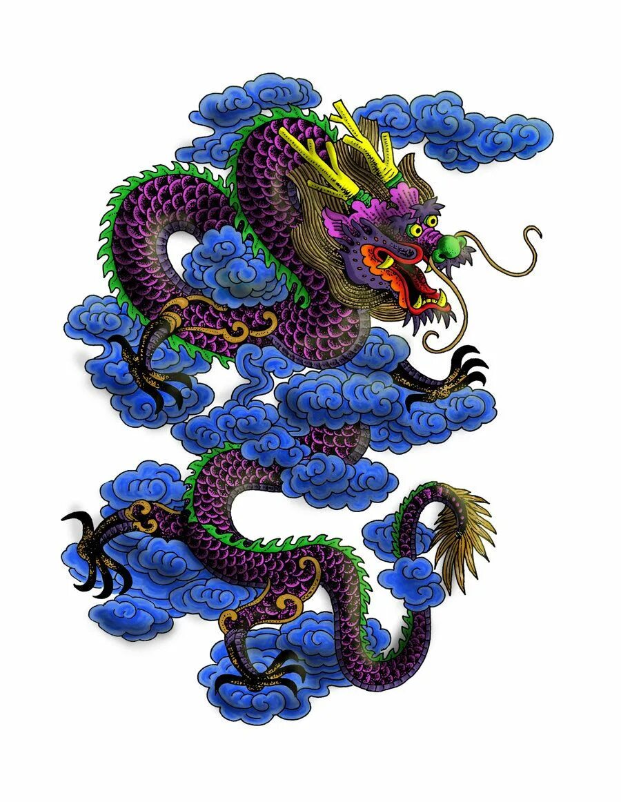 Китайский дракон Дэвиантарт. Цзюлун дракон. Японский дракон. Восточный дракон. Китайский японский дракон