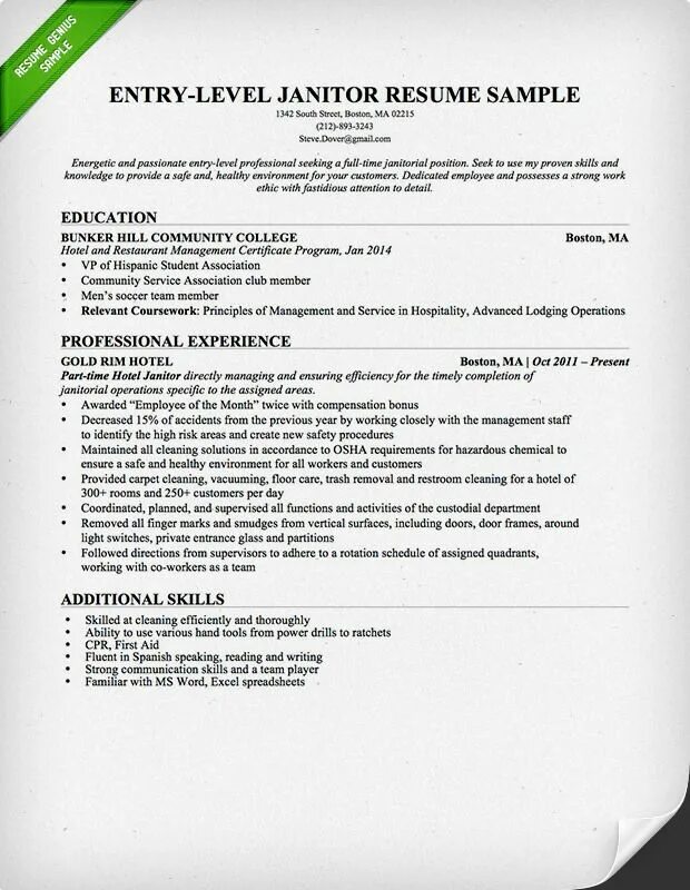 Perfect Resume. Resume pdf. My perfect Resume. Additional skills. Entry level