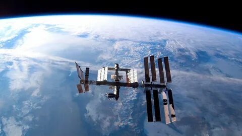 Международная космическая станция находящаяся на околоземной орбите