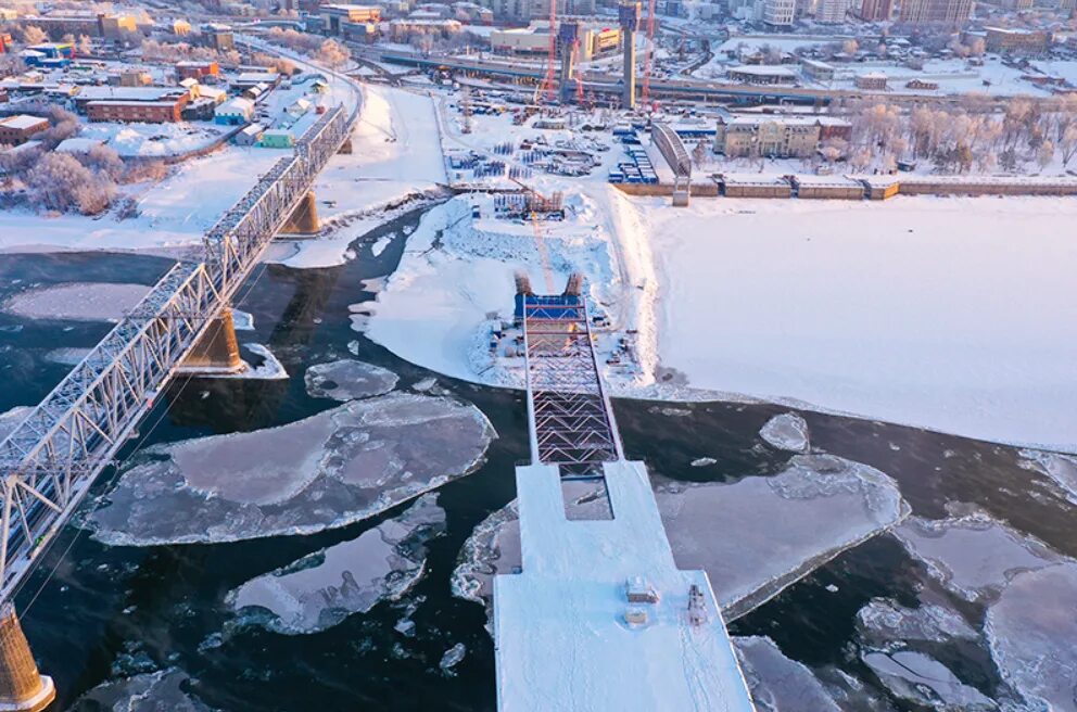 Новый мост в Новосибирске 2022. Новый четвертый мост в Новосибирске. Четвертый мост через Обь в Новосибирске. Надвижка моста Новосибирск.