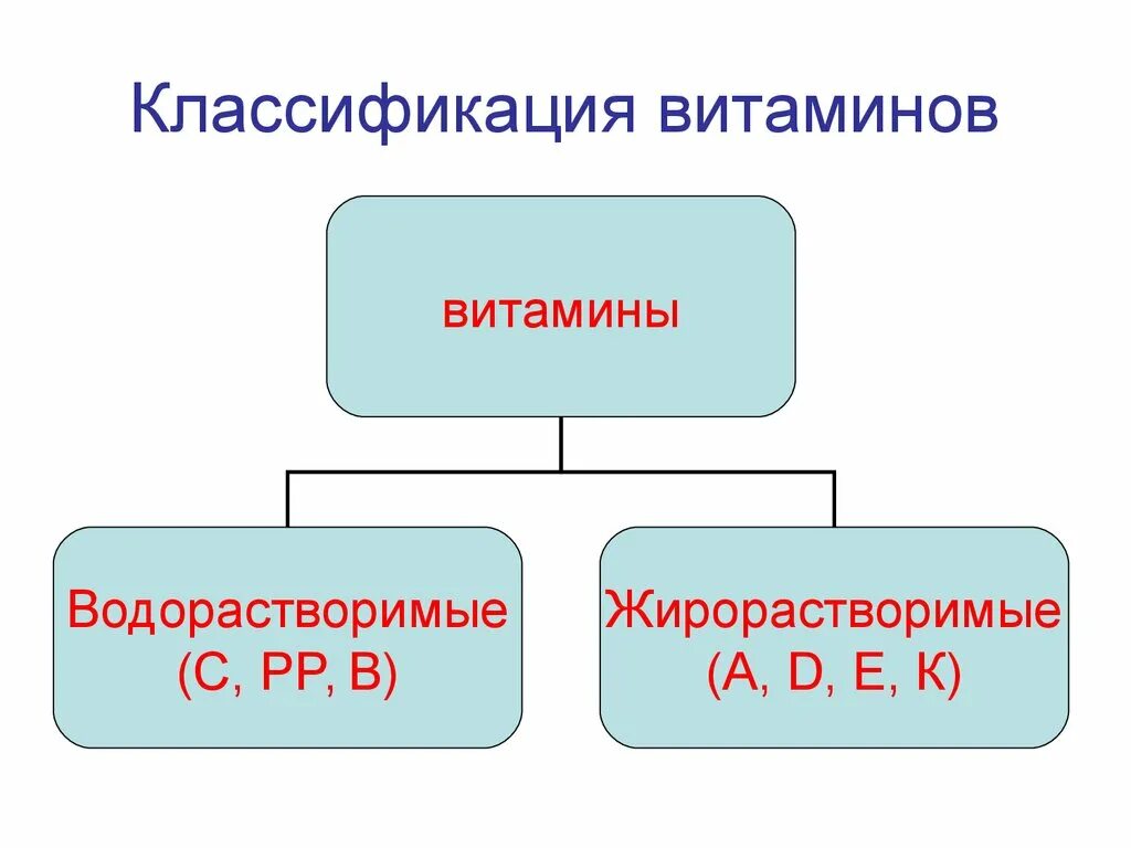 Как классифицируют витамины приведите примеры