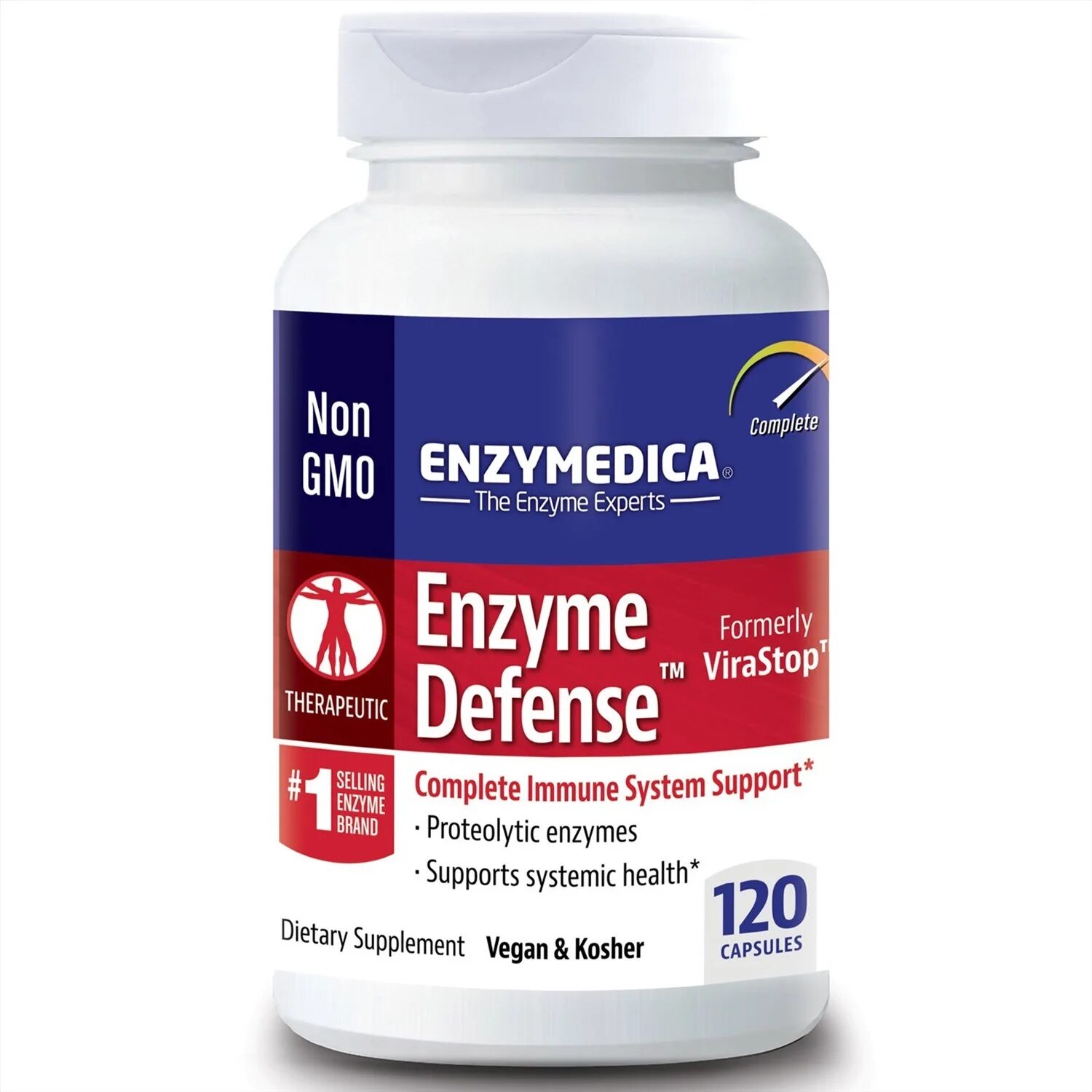 Enzymedica, Enzyme Defense, 60 капсул. Enzymedica Enzyme Defense. Enzymedica-Enzyme-Defense-formerly-VIRASTOP. Ферменты для пищеварения БАД.