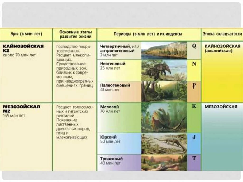 Формы рельефа мезозойской. Мезозойская Эра периоды таблица. Мезозойская Эра периоды таблица растения и животные. Мезозойская Эра таблица. Эры и периоды земли.