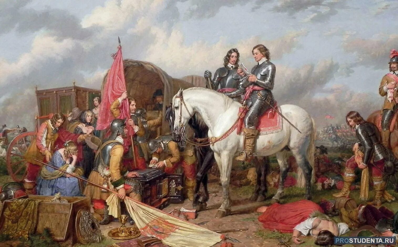 Первая революция в англии. Оливер Кромвель битва при Нейзби. Битва при Нейзби 1645. Сражение при Нейзби в Англии 1645.