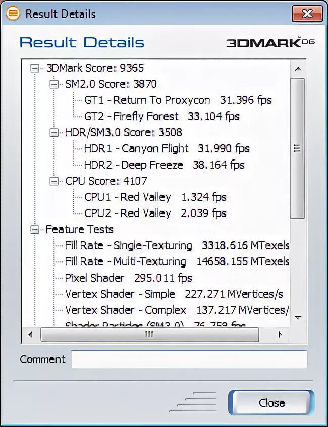 ATI Radeon HD 5500 Series характеристики. Detailed results