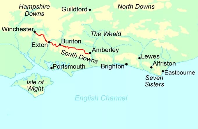 The downs on the Map. North downs на карте. South downs на карте Великобритании. North downs на карте Великобритании.