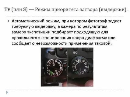 Режим диафрагма