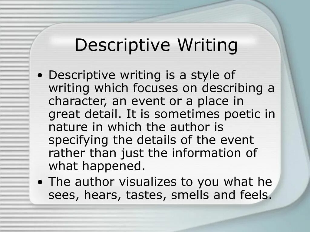 Written in the description. Descriptive writing. What is the descriptive writing. Descriptive writing ppt. Writing description.