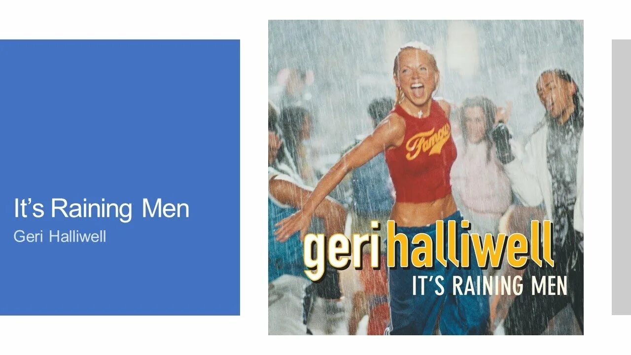 It’s raining men Джери Холлиуэлл. Geri Halliwell it's raining men. Its raining man geri Halliwell. Jerry Halliwell it's raining men. Halliwell raining man