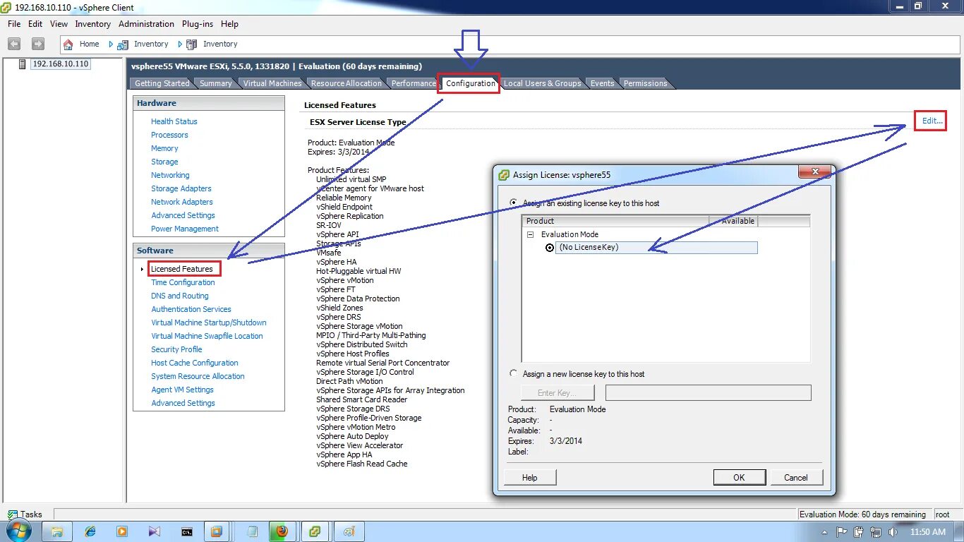 Vcenter key