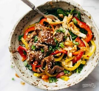 Говядина по корейски с овощами