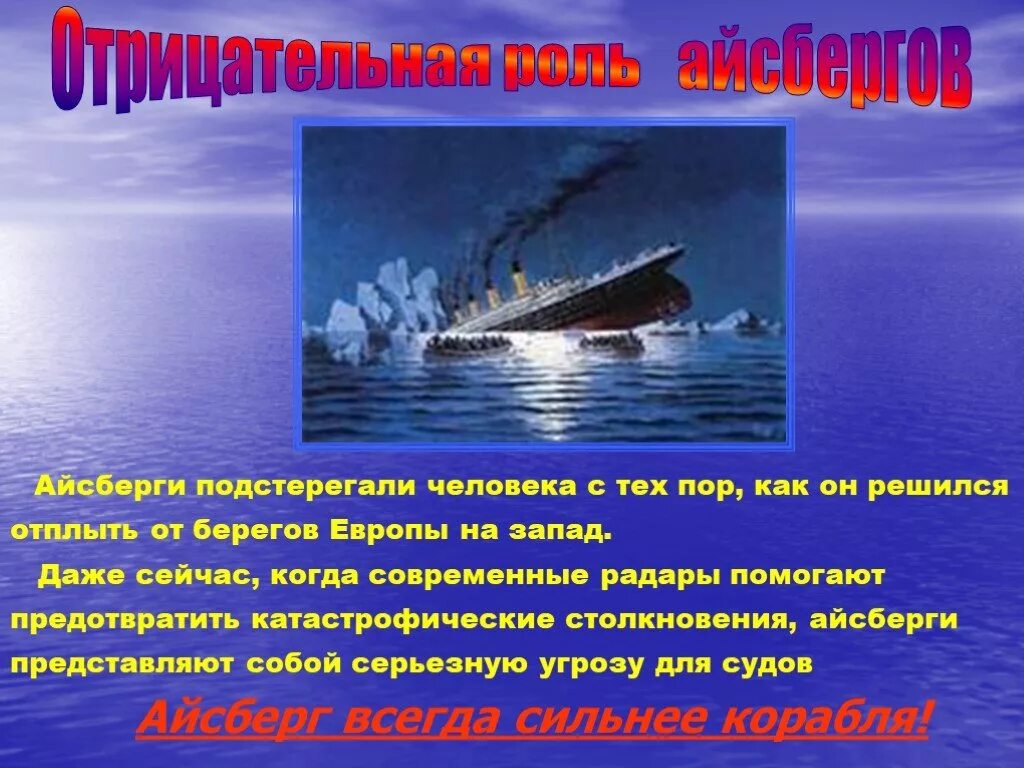 Айсберг для презентации. Отрицательная роль айсбергов. Презентация на тему айсберги. Айсберг доклад. Почему айсберги не тонут физика