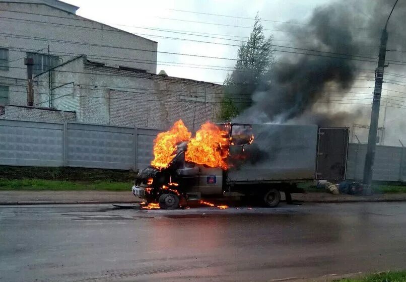 Горит газель