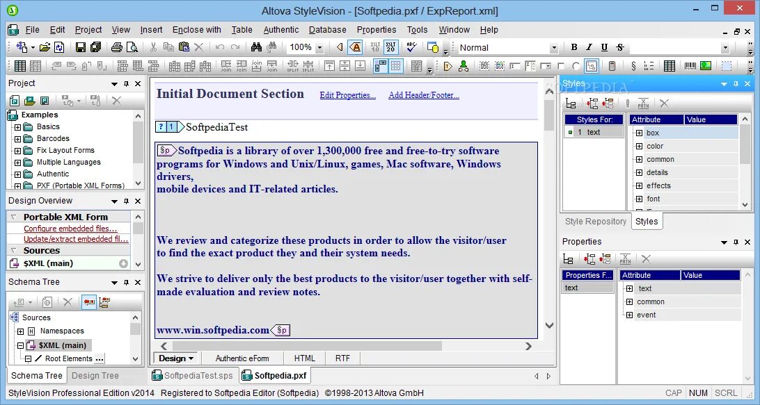 Software description