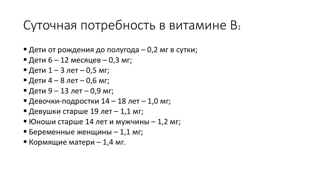 Витамин б дозировка. Суточное потребление витамина в1. Суточная потребность витамина b1. Суточная потребность в1 тиамин.