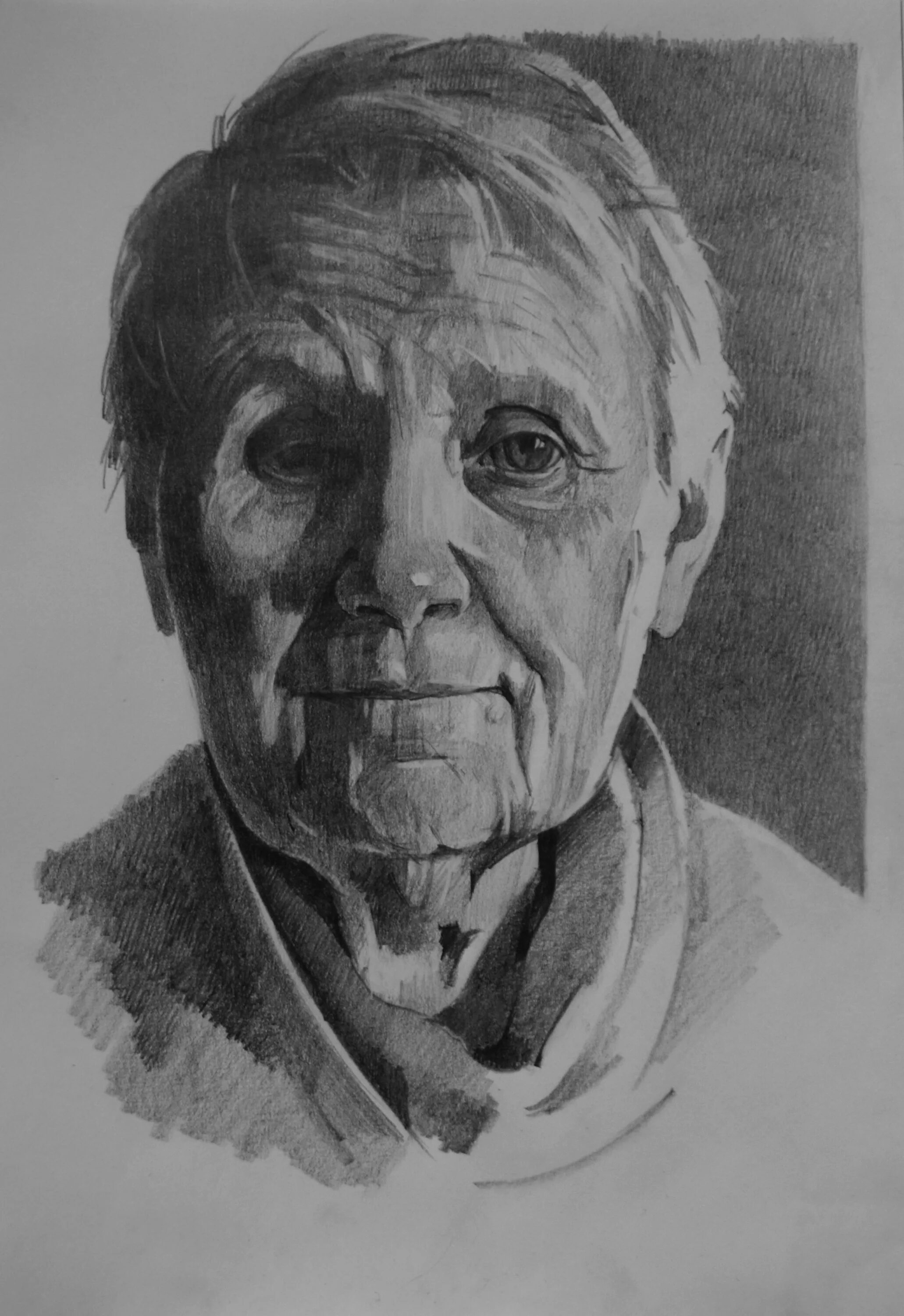 Создаем живописный портрет пожилого человека. Портреты пожилых людей.