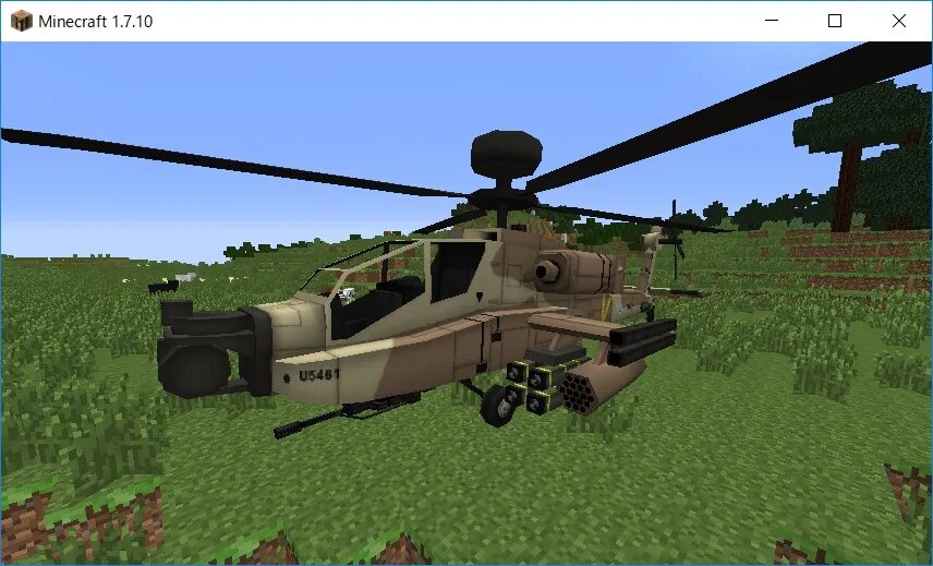 Мод MC Heli 1.12.2. MCHELI Mod 1.12.2. Вертолет в МАЙНКРАФТЕ. Военный вертолет в МАЙНКРАФТЕ.