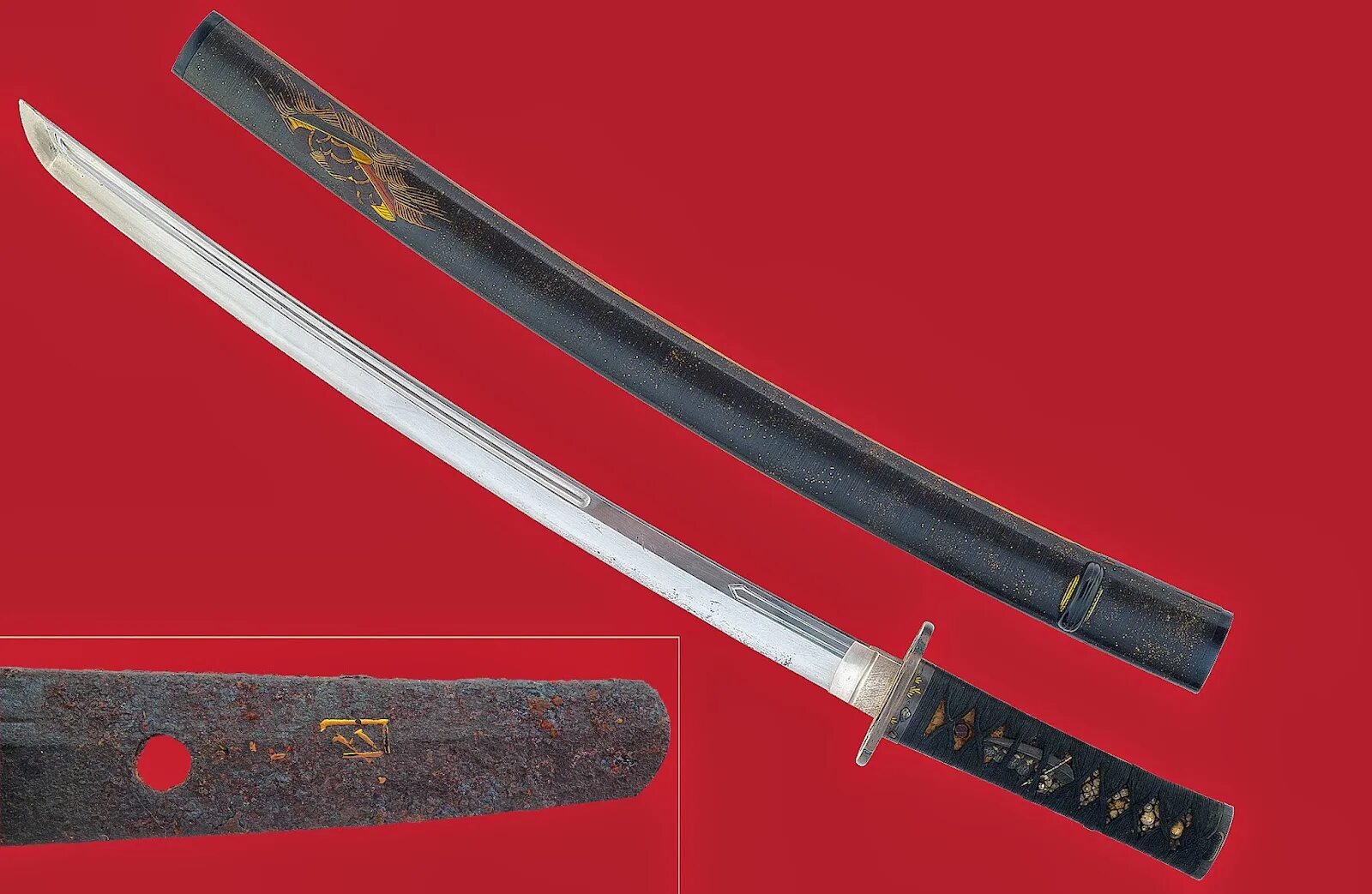 Короткий японский меч. Катана вакидзаси и танто. Вакидзаси танто. Японский меч вакидзаси. Вакидзаси, (сёто, кодати).