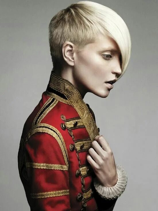 Short Choppy Blonde Pixie Short hair styles pixie, Hair cuts, Thick hair styles