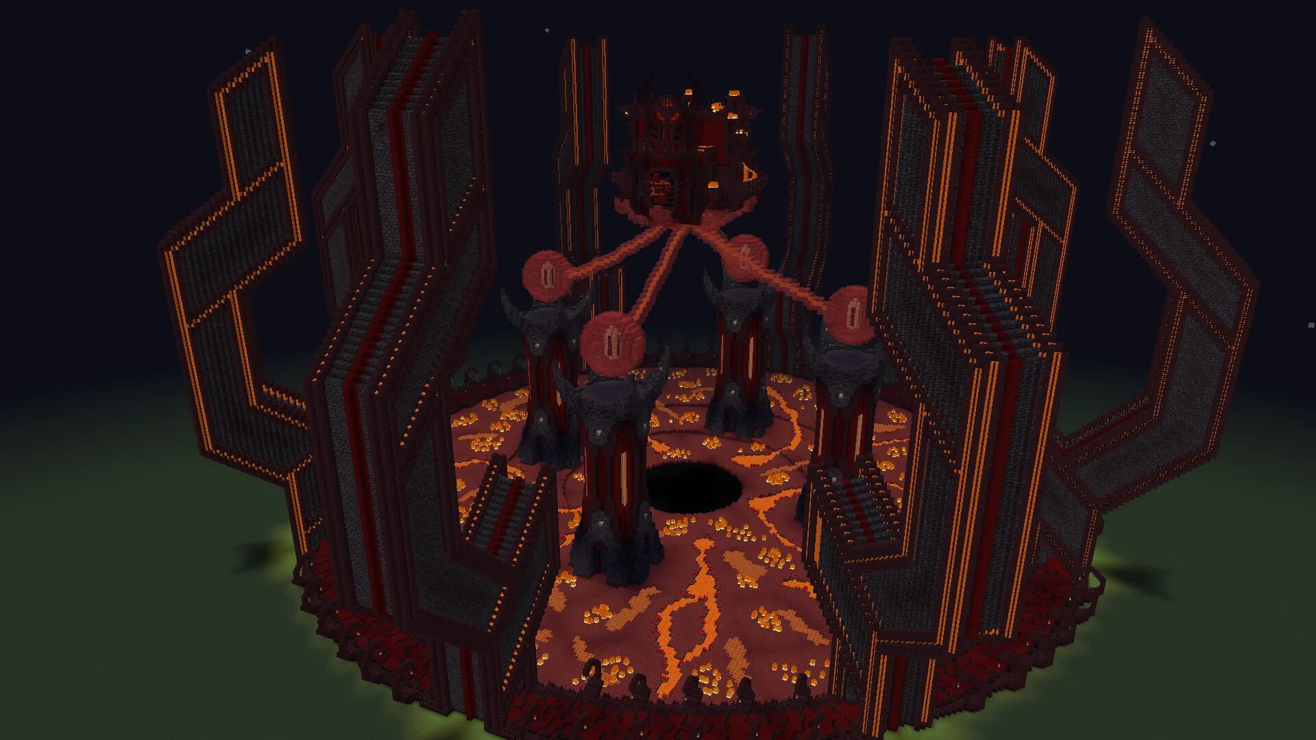 Башня дрю. Minecraft Nether Base. Vesko Minecraft Base. Tower Design Nether. Tango Tek Minecraft Art.