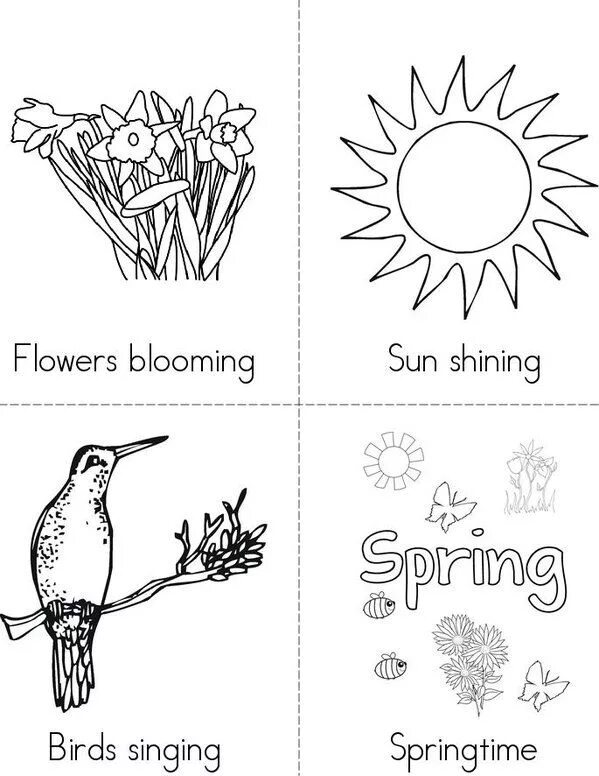 Spring worksheets for kids