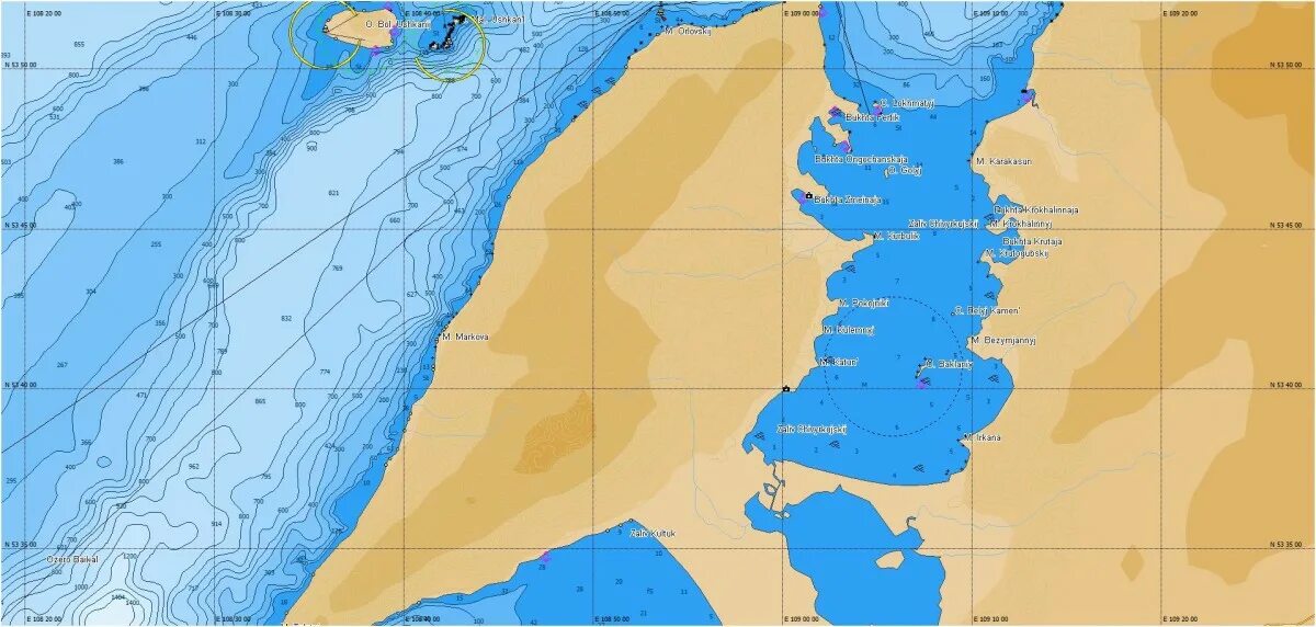 Карта глубин c-Map Max-n RS-n224. C-Map RS-505. Карта глубин оз Байкал. Озеро Байкал лоция карта.