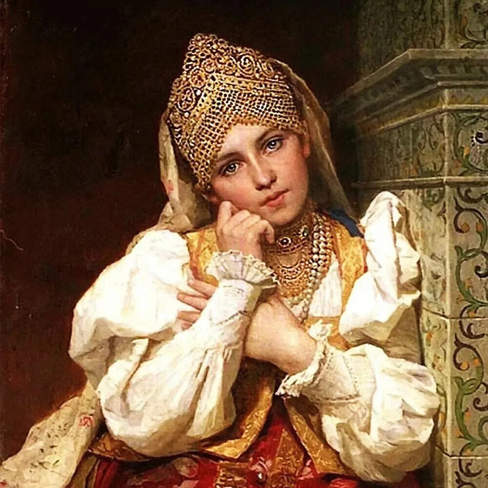 Болеслав и предслава. Мария долгорукая жена ивана грозного. Дарина варшавина. Как правильно писаная красавица совершенный или нет. Картина - боярышня 1896 год.